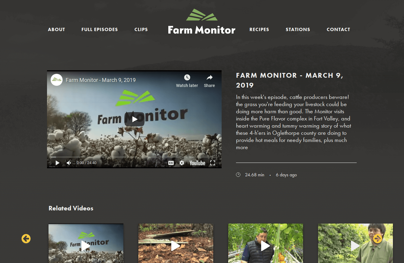 Georgia Farm Monitor website.